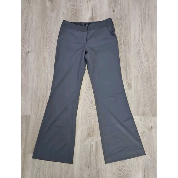 VTG Mossimo Womens Flat Front Flared Sporty Grey Stretch Pants Size‎ 4 Comfy - Picture 1 of 8